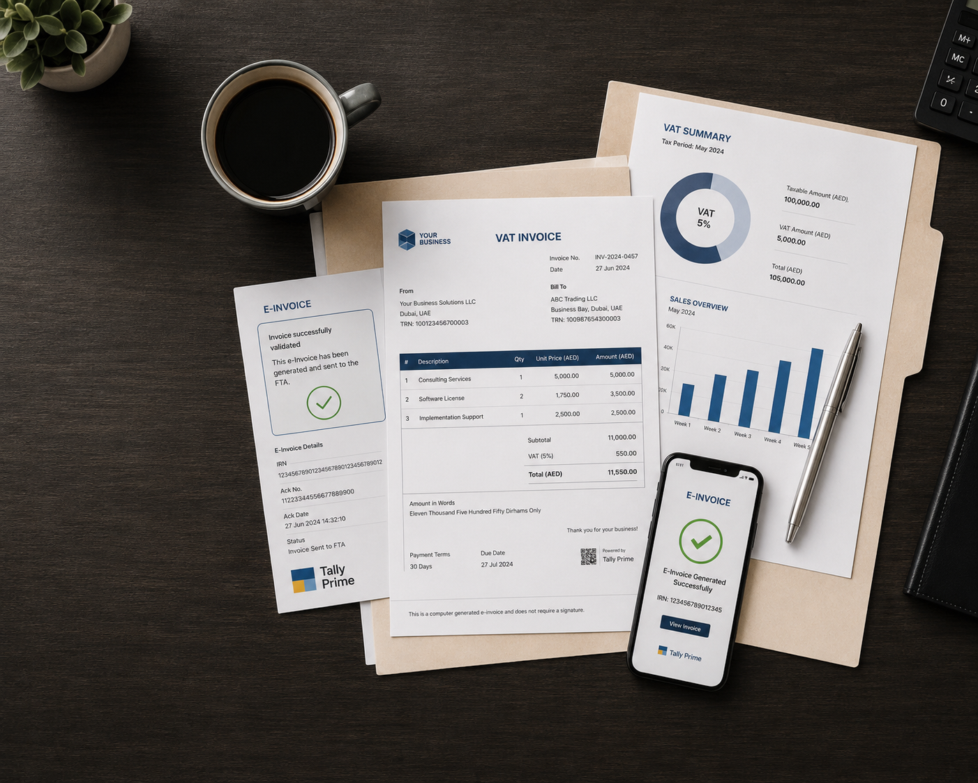 Business accounting and e-invoicing solution